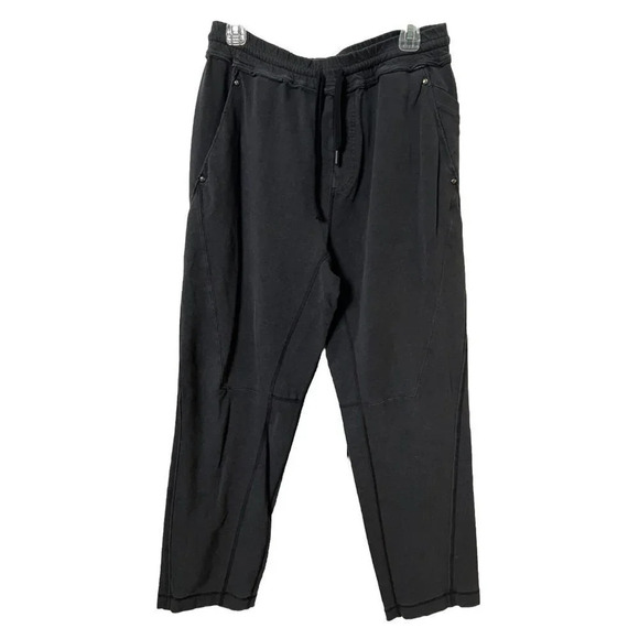 Lululemon Mens Faded  Washed Black Joggers Sweat Pants Loungewear 30" - Picture 1 of 7